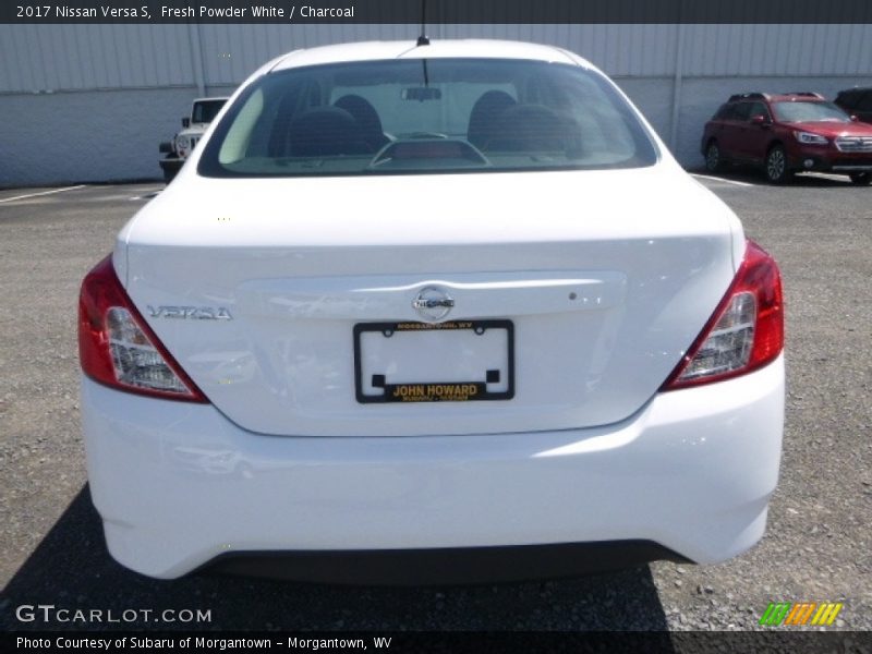 Fresh Powder White / Charcoal 2017 Nissan Versa S