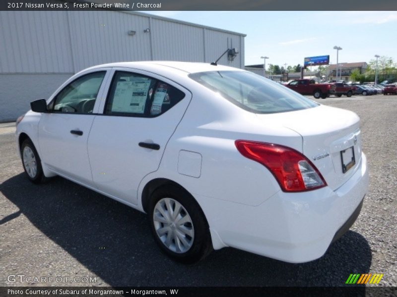 Fresh Powder White / Charcoal 2017 Nissan Versa S