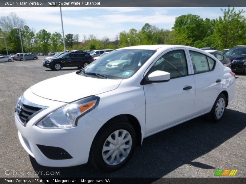 Fresh Powder White / Charcoal 2017 Nissan Versa S