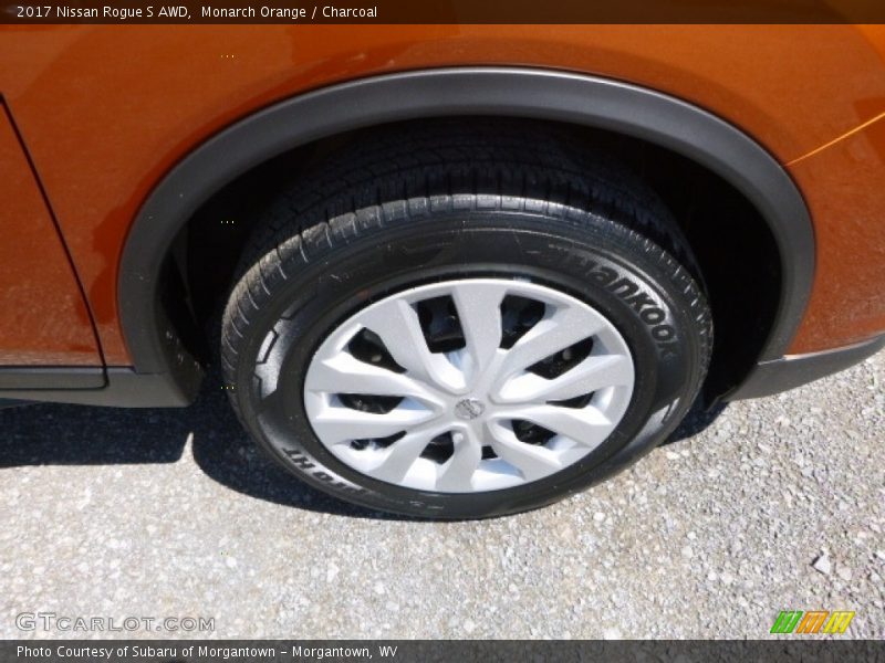 Monarch Orange / Charcoal 2017 Nissan Rogue S AWD
