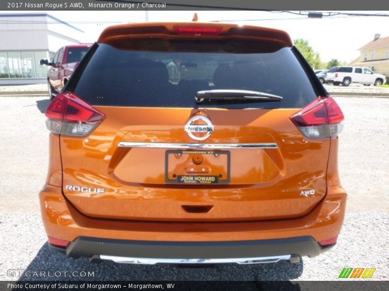 Monarch Orange / Charcoal 2017 Nissan Rogue S AWD