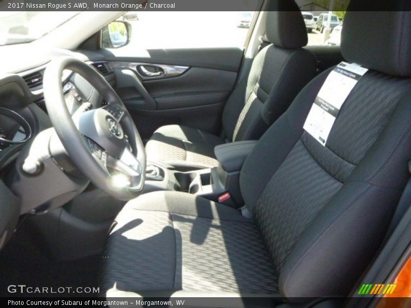 Monarch Orange / Charcoal 2017 Nissan Rogue S AWD