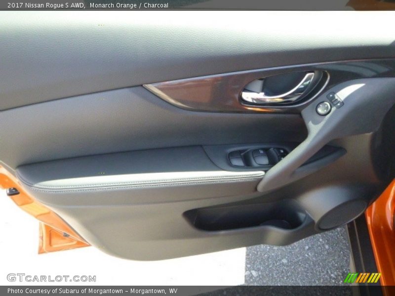 Monarch Orange / Charcoal 2017 Nissan Rogue S AWD