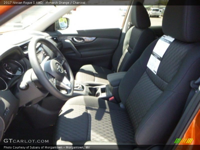 Monarch Orange / Charcoal 2017 Nissan Rogue S AWD