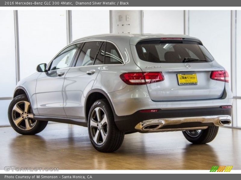 Diamond Silver Metallic / Black 2016 Mercedes-Benz GLC 300 4Matic