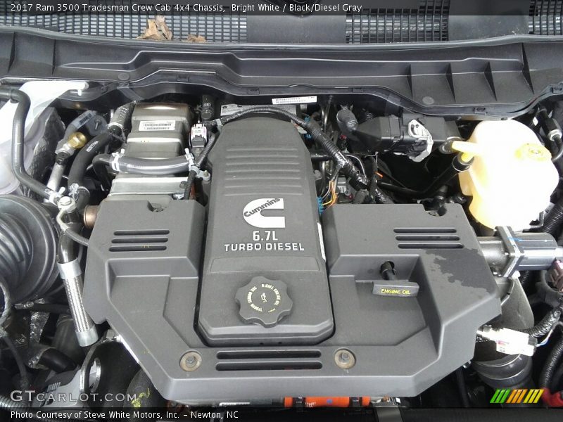 Bright White / Black/Diesel Gray 2017 Ram 3500 Tradesman Crew Cab 4x4 Chassis
