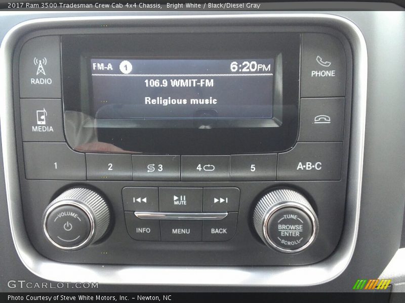 Bright White / Black/Diesel Gray 2017 Ram 3500 Tradesman Crew Cab 4x4 Chassis