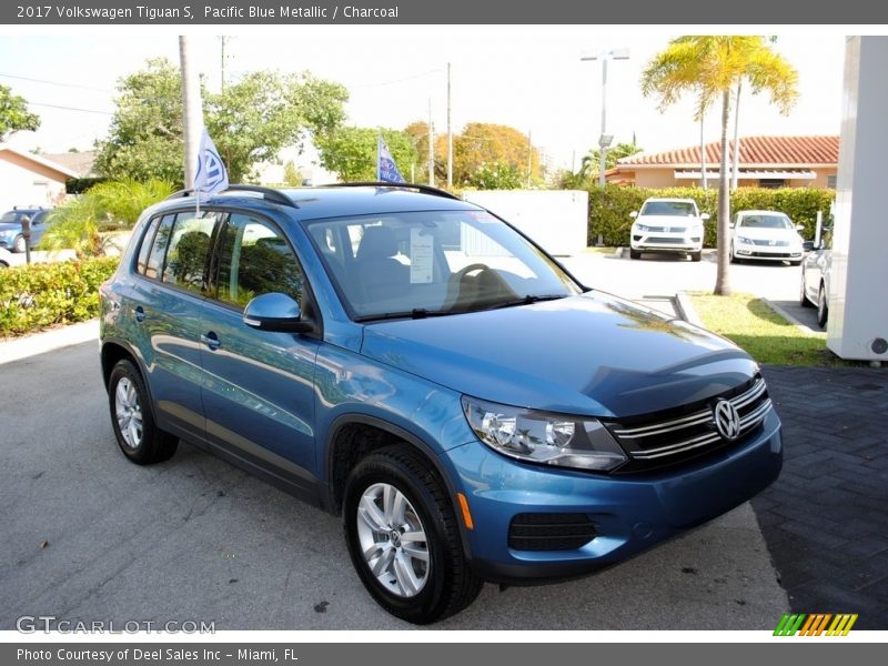 Pacific Blue Metallic / Charcoal 2017 Volkswagen Tiguan S