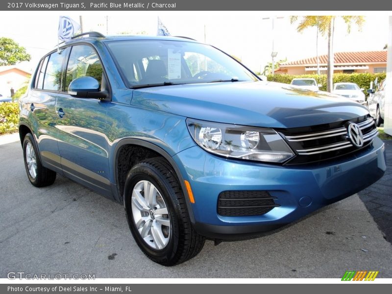Pacific Blue Metallic / Charcoal 2017 Volkswagen Tiguan S