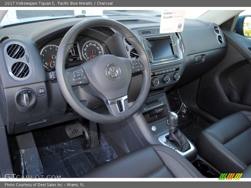 Pacific Blue Metallic / Charcoal 2017 Volkswagen Tiguan S