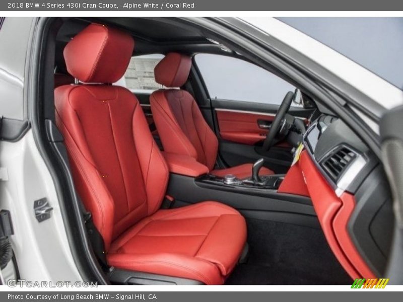  2018 4 Series 430i Gran Coupe Coral Red Interior
