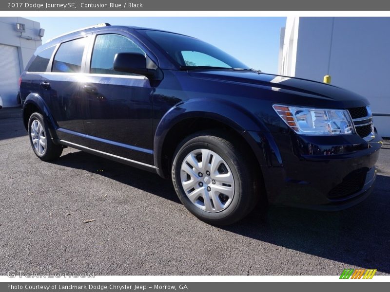 Contusion Blue / Black 2017 Dodge Journey SE