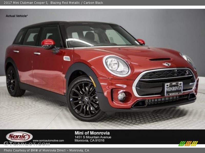 Blazing Red Metallic / Carbon Black 2017 Mini Clubman Cooper S