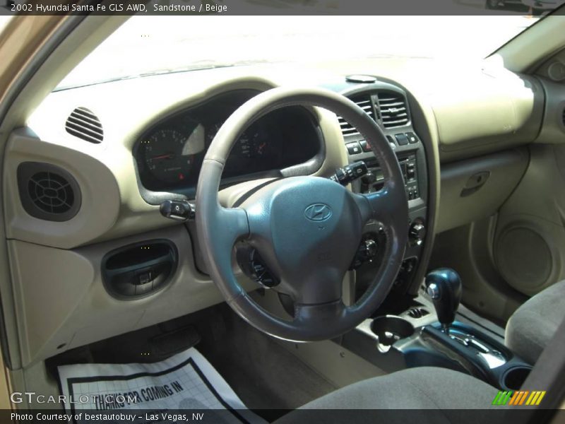 Sandstone / Beige 2002 Hyundai Santa Fe GLS AWD