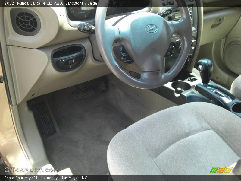 Sandstone / Beige 2002 Hyundai Santa Fe GLS AWD