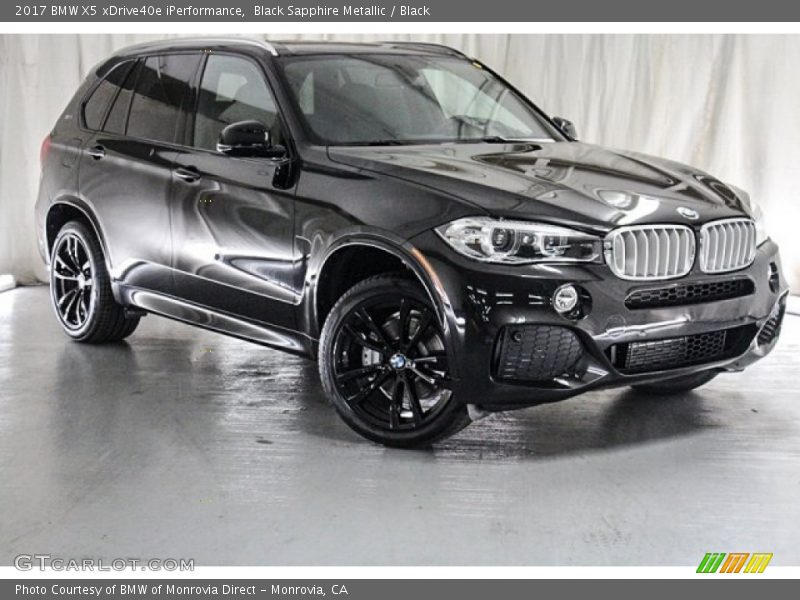 Black Sapphire Metallic / Black 2017 BMW X5 xDrive40e iPerformance
