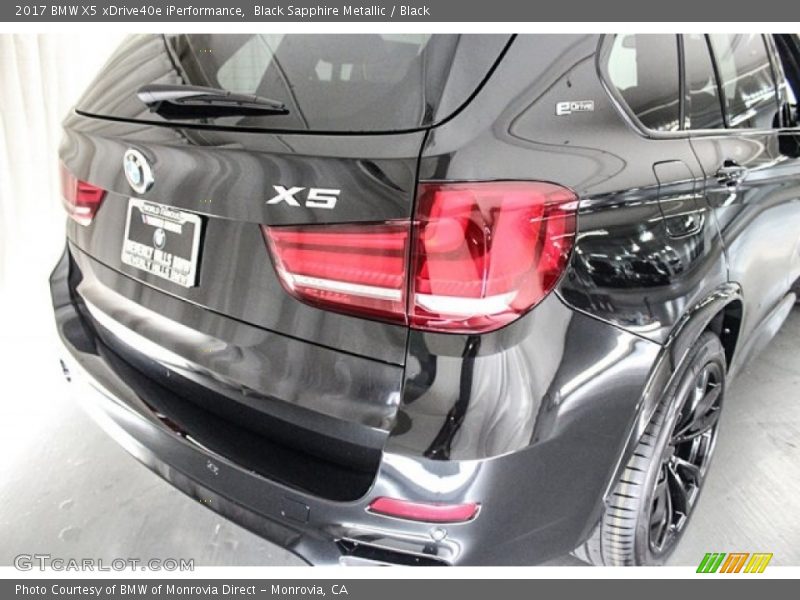 Black Sapphire Metallic / Black 2017 BMW X5 xDrive40e iPerformance