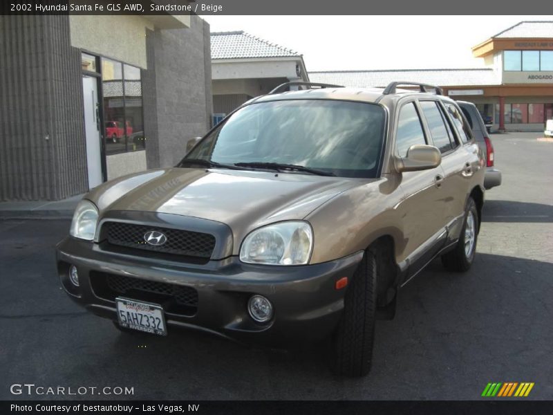 Sandstone / Beige 2002 Hyundai Santa Fe GLS AWD