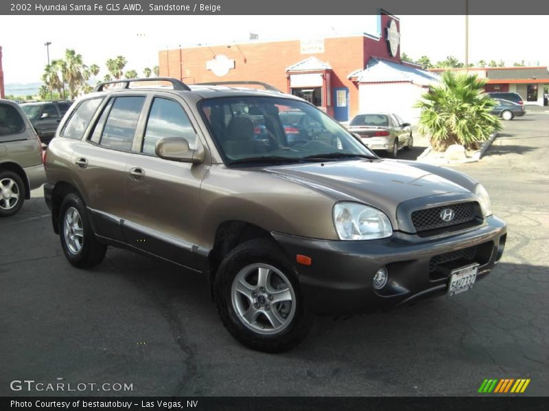 Sandstone / Beige 2002 Hyundai Santa Fe GLS AWD