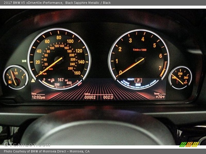 Black Sapphire Metallic / Black 2017 BMW X5 xDrive40e iPerformance