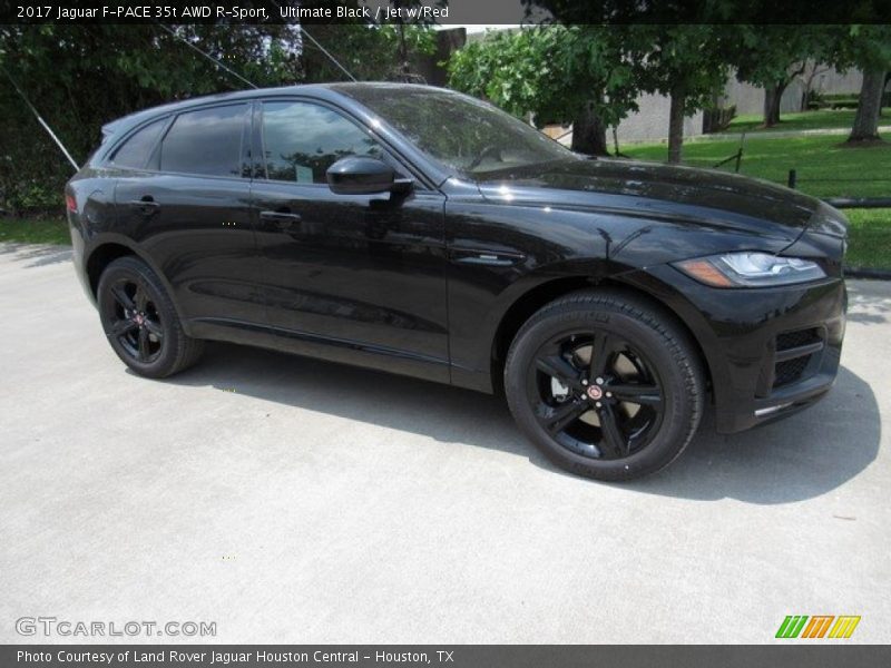 Ultimate Black / Jet w/Red 2017 Jaguar F-PACE 35t AWD R-Sport