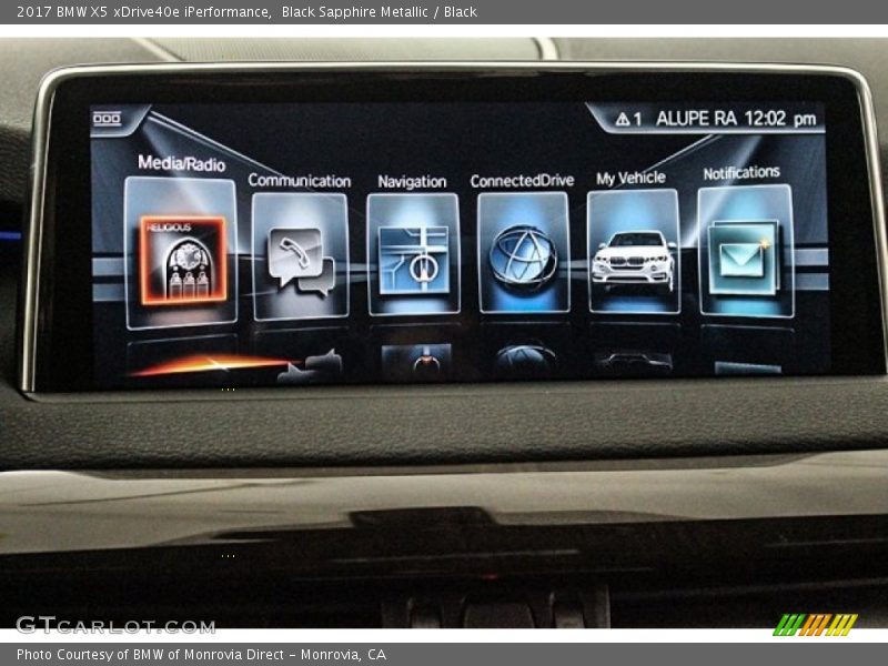 Black Sapphire Metallic / Black 2017 BMW X5 xDrive40e iPerformance