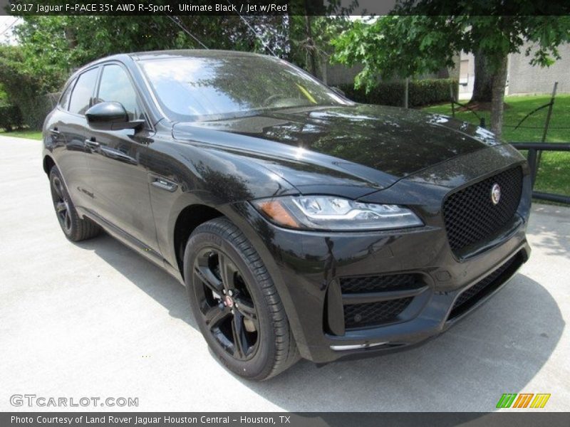 Ultimate Black / Jet w/Red 2017 Jaguar F-PACE 35t AWD R-Sport