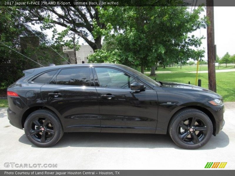 Ultimate Black / Jet w/Red 2017 Jaguar F-PACE 35t AWD R-Sport