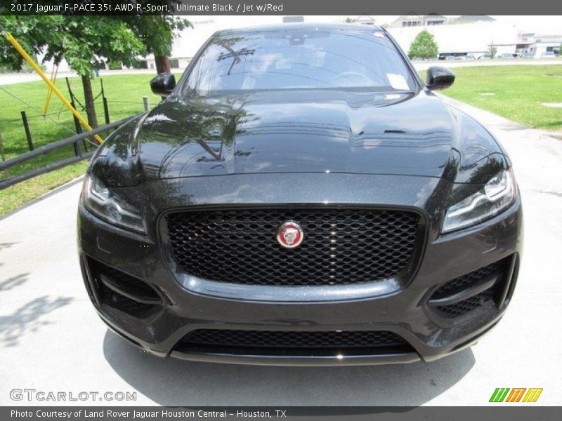Ultimate Black / Jet w/Red 2017 Jaguar F-PACE 35t AWD R-Sport