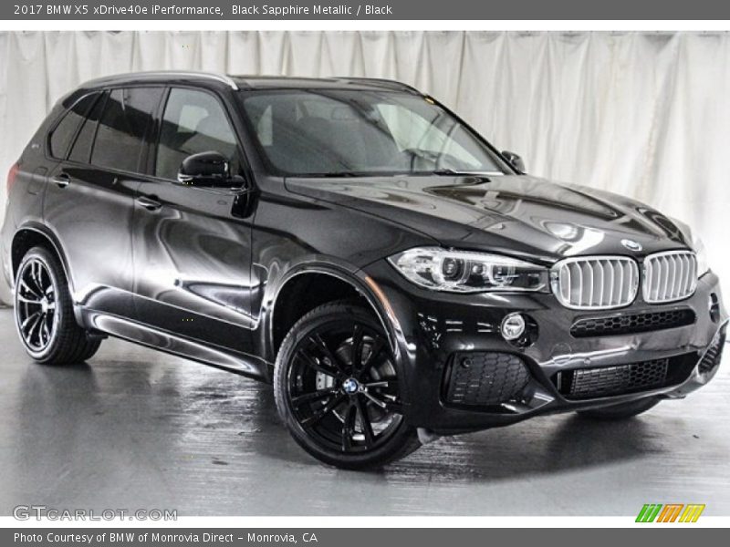 Black Sapphire Metallic / Black 2017 BMW X5 xDrive40e iPerformance