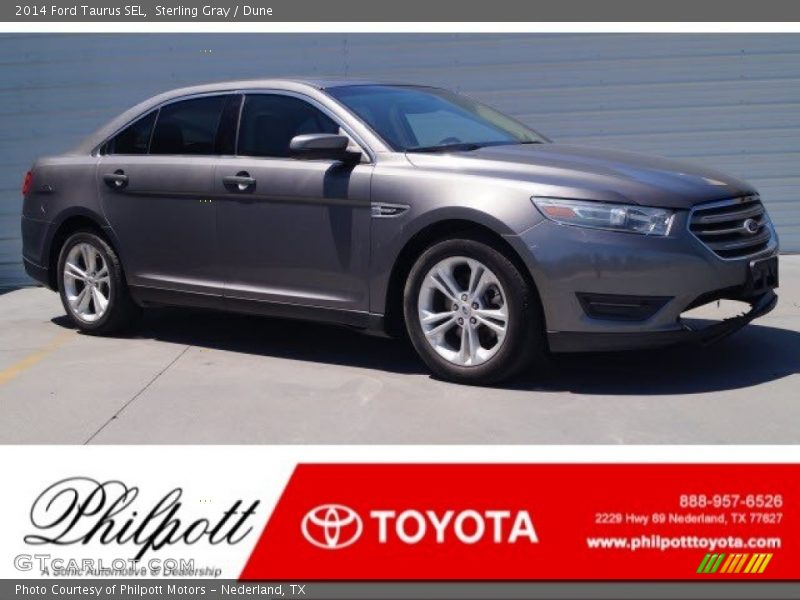 Sterling Gray / Dune 2014 Ford Taurus SEL