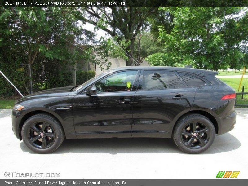 Ultimate Black / Jet w/Red 2017 Jaguar F-PACE 35t AWD R-Sport