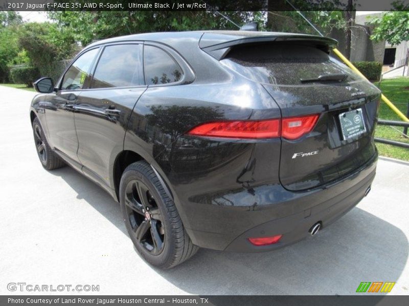 Ultimate Black / Jet w/Red 2017 Jaguar F-PACE 35t AWD R-Sport