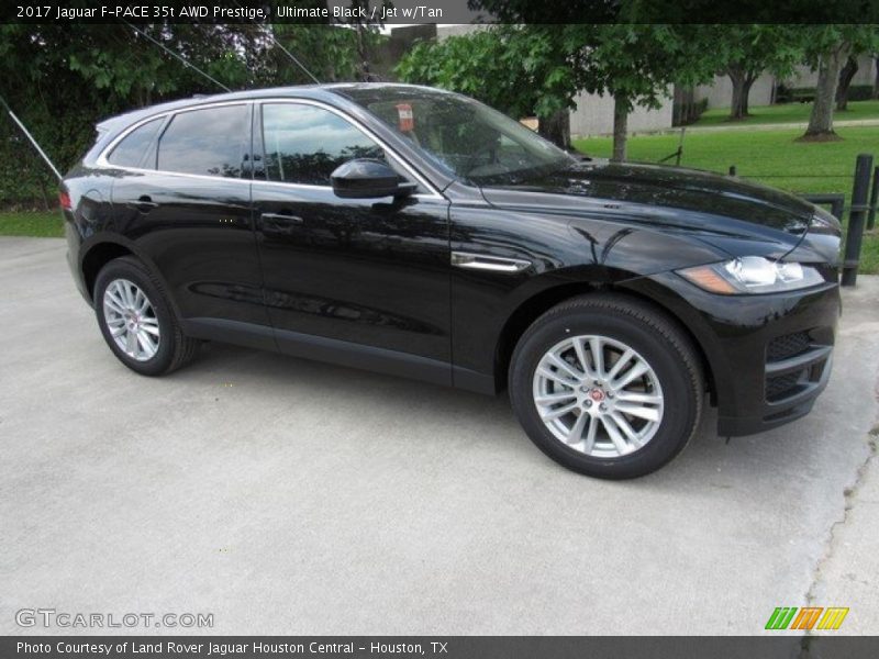 Ultimate Black / Jet w/Tan 2017 Jaguar F-PACE 35t AWD Prestige