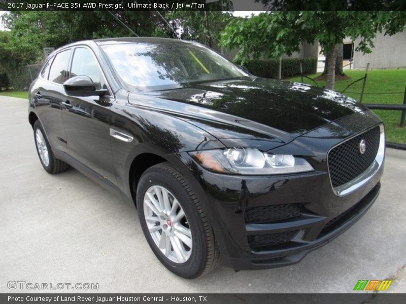 Ultimate Black / Jet w/Tan 2017 Jaguar F-PACE 35t AWD Prestige