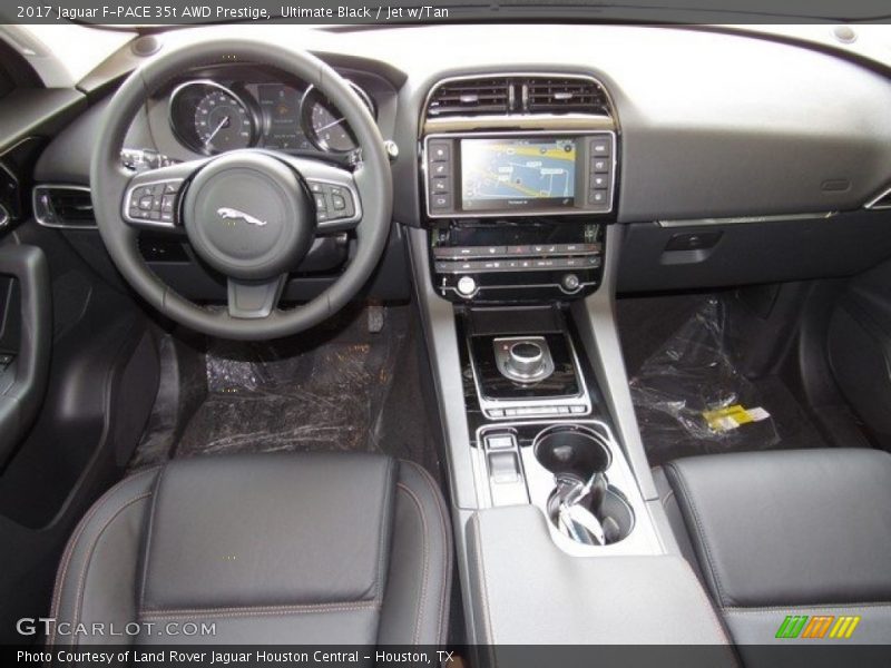 Ultimate Black / Jet w/Tan 2017 Jaguar F-PACE 35t AWD Prestige