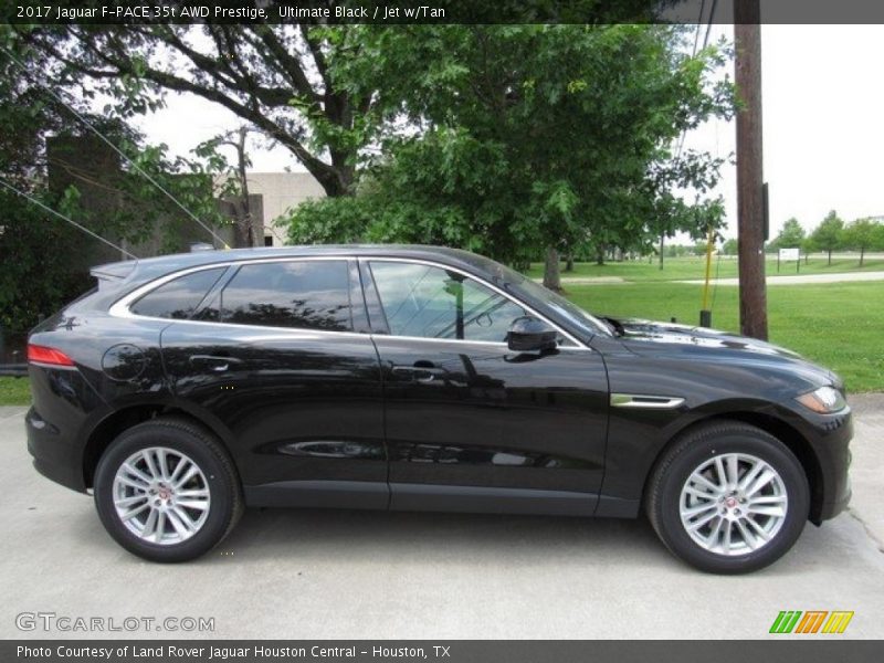 Ultimate Black / Jet w/Tan 2017 Jaguar F-PACE 35t AWD Prestige