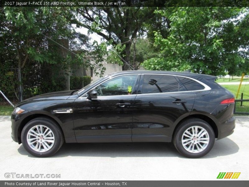 Ultimate Black / Jet w/Tan 2017 Jaguar F-PACE 35t AWD Prestige