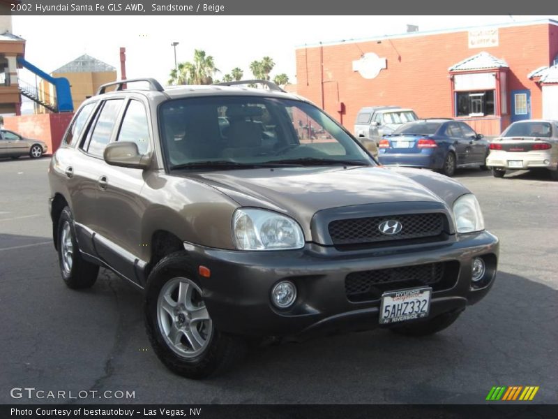 Sandstone / Beige 2002 Hyundai Santa Fe GLS AWD