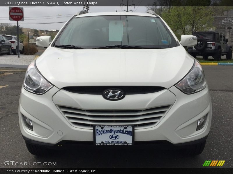 Cotton White / Taupe 2013 Hyundai Tucson GLS AWD