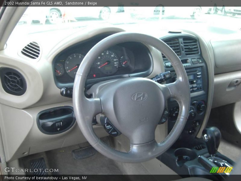 Sandstone / Beige 2002 Hyundai Santa Fe GLS AWD