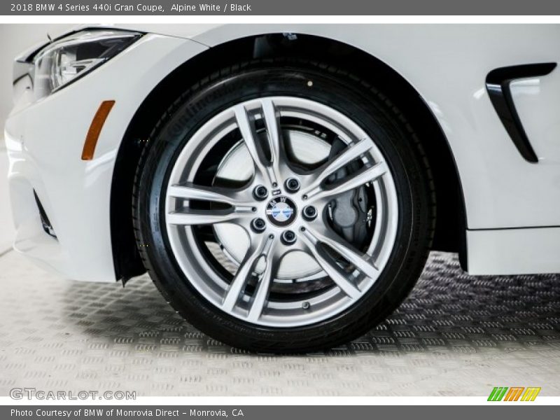 Alpine White / Black 2018 BMW 4 Series 440i Gran Coupe