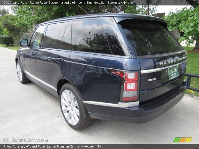 Loire Blue Metallic / Espresso/Almond 2017 Land Rover Range Rover Supercharged LWB