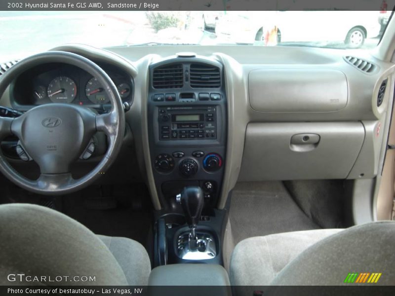 Sandstone / Beige 2002 Hyundai Santa Fe GLS AWD