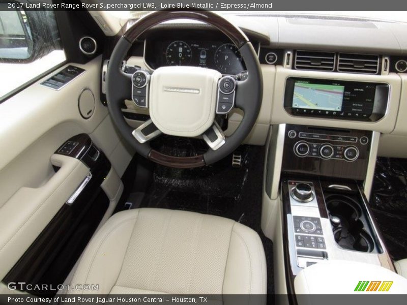 Loire Blue Metallic / Espresso/Almond 2017 Land Rover Range Rover Supercharged LWB