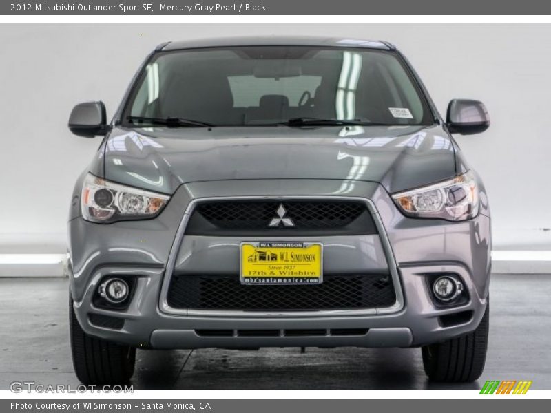 Mercury Gray Pearl / Black 2012 Mitsubishi Outlander Sport SE
