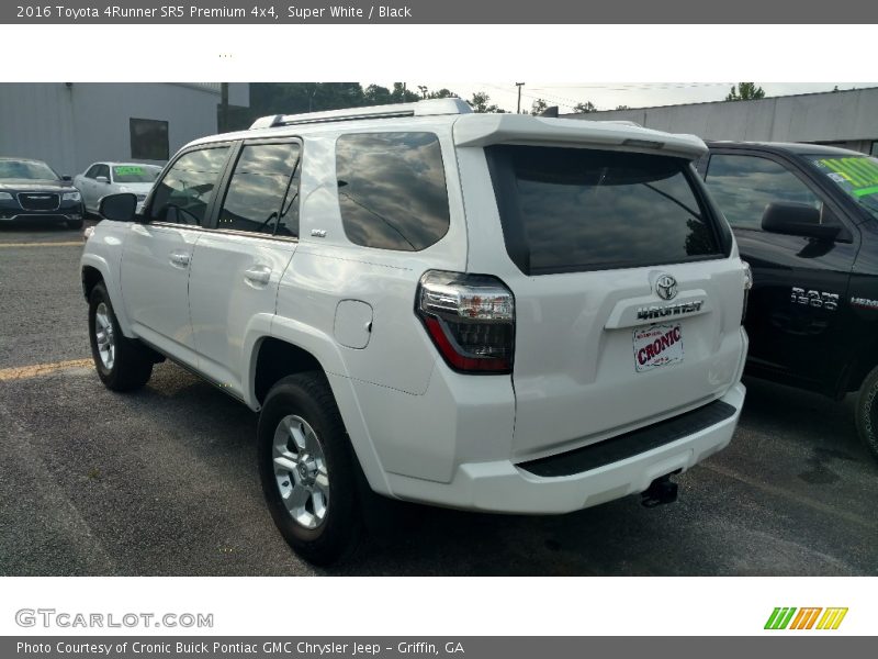 Super White / Black 2016 Toyota 4Runner SR5 Premium 4x4