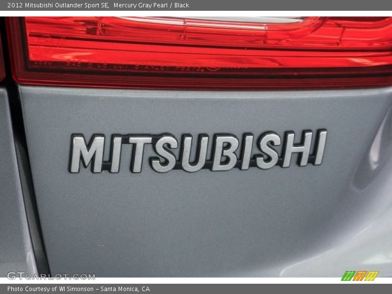 Mercury Gray Pearl / Black 2012 Mitsubishi Outlander Sport SE