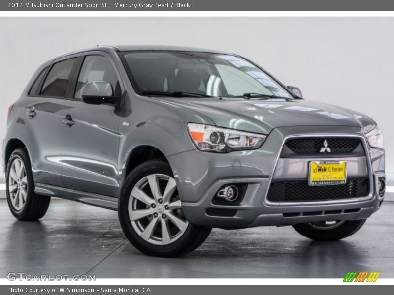 Mercury Gray Pearl / Black 2012 Mitsubishi Outlander Sport SE