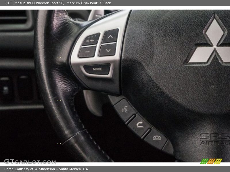 Mercury Gray Pearl / Black 2012 Mitsubishi Outlander Sport SE
